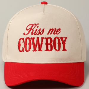 Kiss Me Cowboy Hat (Red)