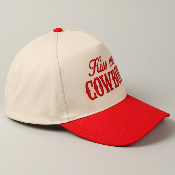 Kiss Me Cowboy Hat (Red)