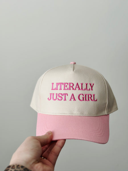 Literally Just A Girl Hat (Pink)