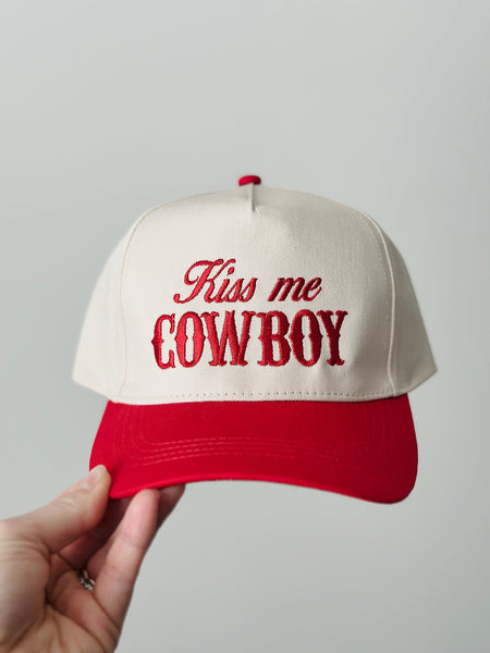 Kiss Me Cowboy Hat (Red)