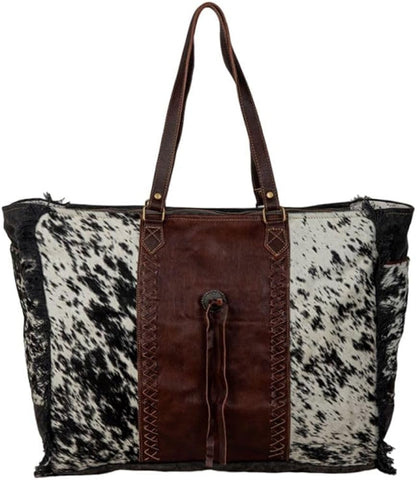 Myra Rosalinda Cross Stitched Weekender Bag